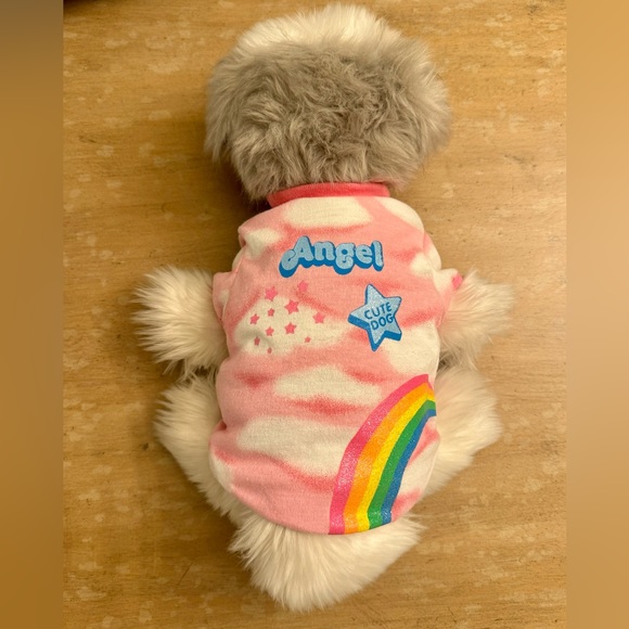 Pampet “Angel” “Cute Dog” dog t shirt in size 2 - Picture 1 of 9